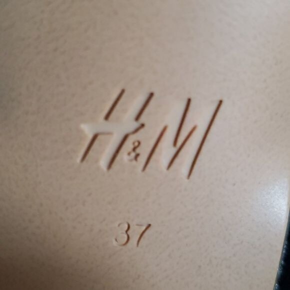 H & M HEELED Sandals Mules Braided Slip On HEELS Shoes PUMPS WOMEN'S WOMAN'S  6 - Picture 12 of 16